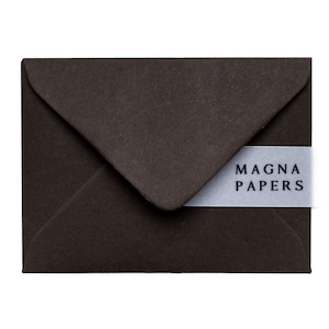 Premium Cocoa Envelopes C7 (82x113mm) A7 Small Brown Envelopes | Wedding, Save the Date, Engagement, RSVP Invite, name cards, Place Names