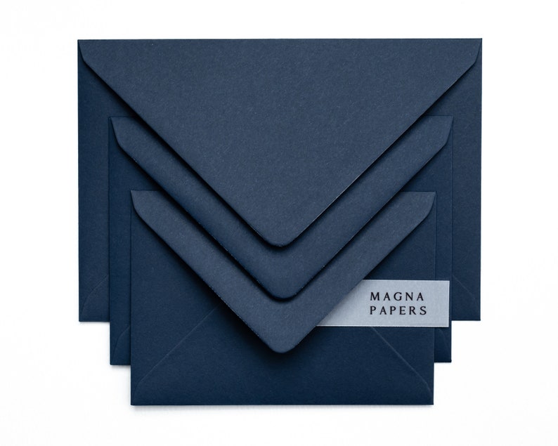 Navy Envelopes A5 216x152mm C5 Wedding Invitation Envelopes Etsy