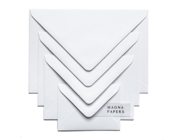 Enveloppes Papier Coloré Carré Blanc cassé