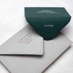 Premium Hunter Green Envelopes C5 152x216mm A5 Quality Emerald Envelopes, Wedding Invitation, Engagement, Party & Save The Date Invites image 8