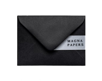 Jet Black C7 Briefumschläge: Kleine Strukturbriefe (82 x 113 mm)