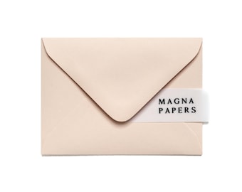 Buttermilk Cream Envelopes: Small A7 Textured Paper (82x113mm)