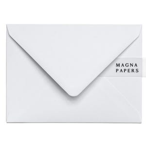 Dove White Envelopes: 5x7 A7, 135gsm Textured Heavyweight image 1