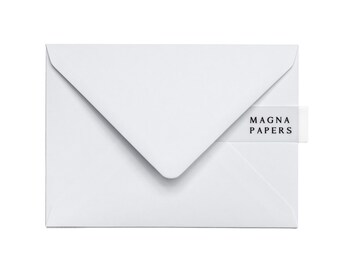 Dove White Envelopes: 5x7 A7, 135gsm Textured Heavyweight