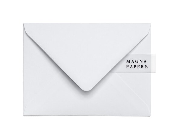 Dove White Envelopes: 5x7 A7, 135gsm Textured Heavyweight