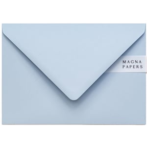 Poederblauwe C5-enveloppen 130 gsm | Premium enveloppen voor huwelijksuitnodigingen, wenskaarten en briefpapier (aangepast formaat 155 x 220 mm) A5