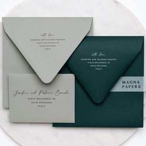 Premium Hunter Green Envelopes C5 152x216mm A5 Quality Emerald Envelopes, Wedding Invitation, Engagement, Party & Save The Date Invites image 10