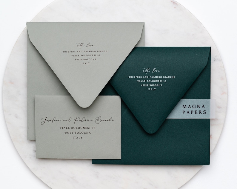 Premium Hunter Green Envelopes C5 152x216mm A5 Quality Emerald Envelopes, Wedding Invitation, Engagement, Party & Save The Date Invites image 10