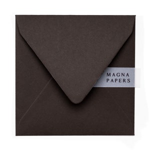 May include: A dark brown envelope with a white label that says "MAGNA PAPERS".