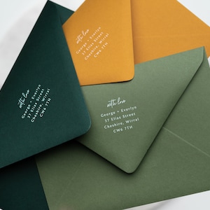 Premium Olive Envelopes C5 152x216mm A5 Wedding Invitation Envelopes 135gsm, Green Engagement Invites, Save The Date, Calligrapher, Letter zdjęcie 9