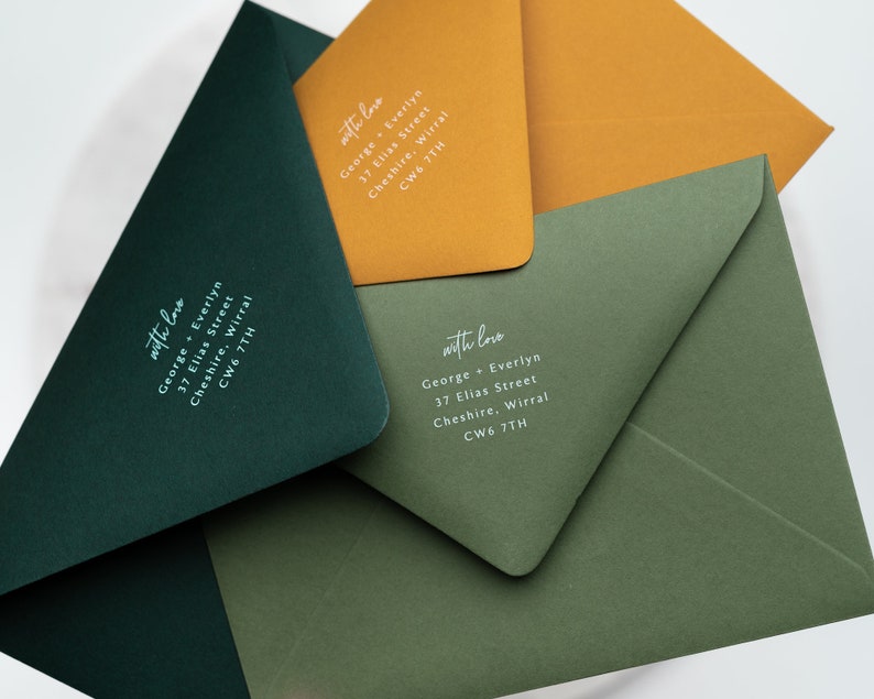 Premium Olive Envelopes C5 152x216mm A5 Wedding Invitation Envelopes 135gsm, Green Engagement Invites, Save The Date, Calligrapher, Letter zdjęcie 9