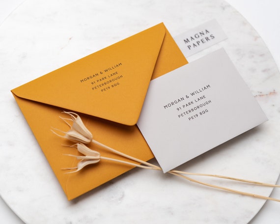 Enveloppes doré luxe carré, Cartes de vœux entreprise