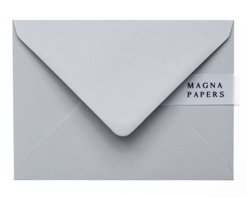 Mid Grey Envelopes 5x7 133x184mm US A7 Wedding Invitation Etsy