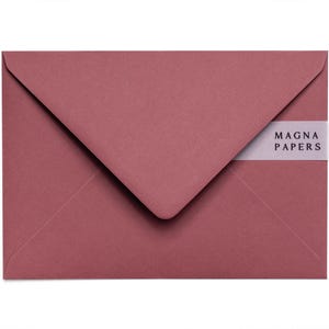 Deep Rose C5 Envelopes 135gsm | Premium Pink Envelopes for A5 Wedding Invitations, Greeting Cards & Stationery (Custom size 155 x 220mm) image 1