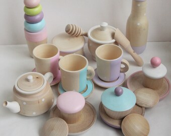 jojo maman bebe wooden tea set