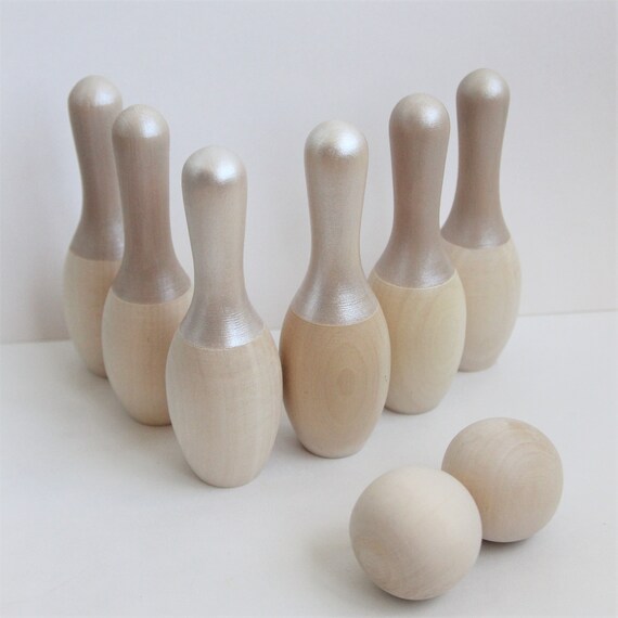 childrens wooden skittles
