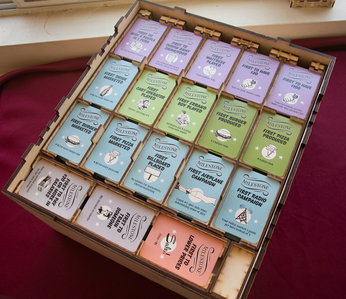 Food Chain Magnate Ketchup Expansion with Milestones cards