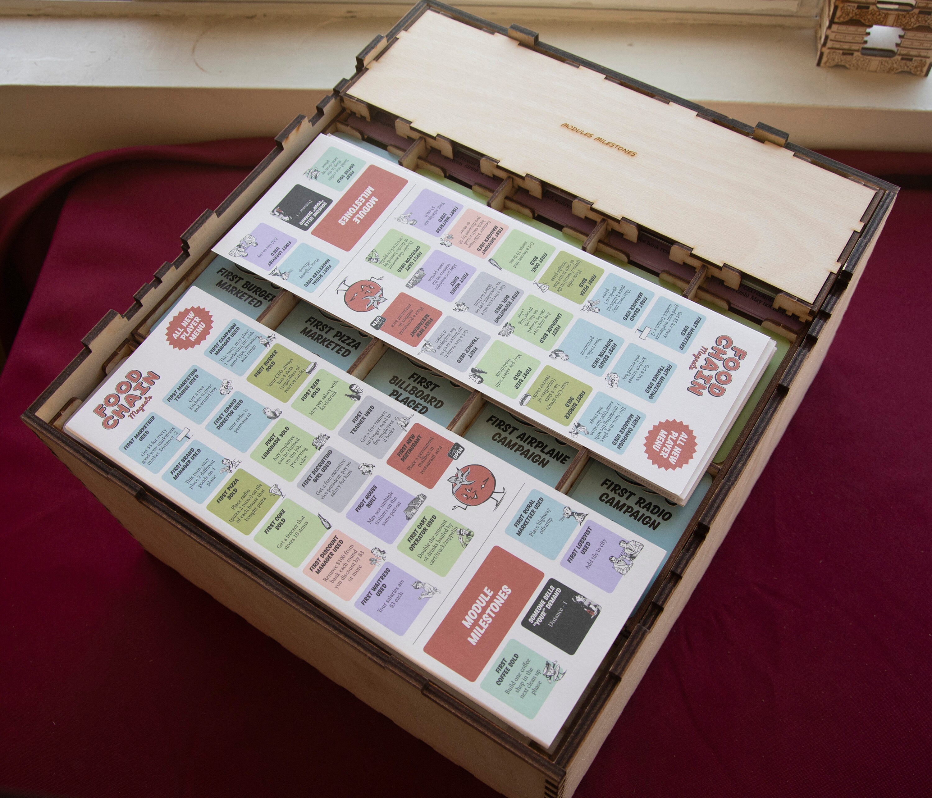 Food Chain Magnate Ketchup Expansion with Milestones cards