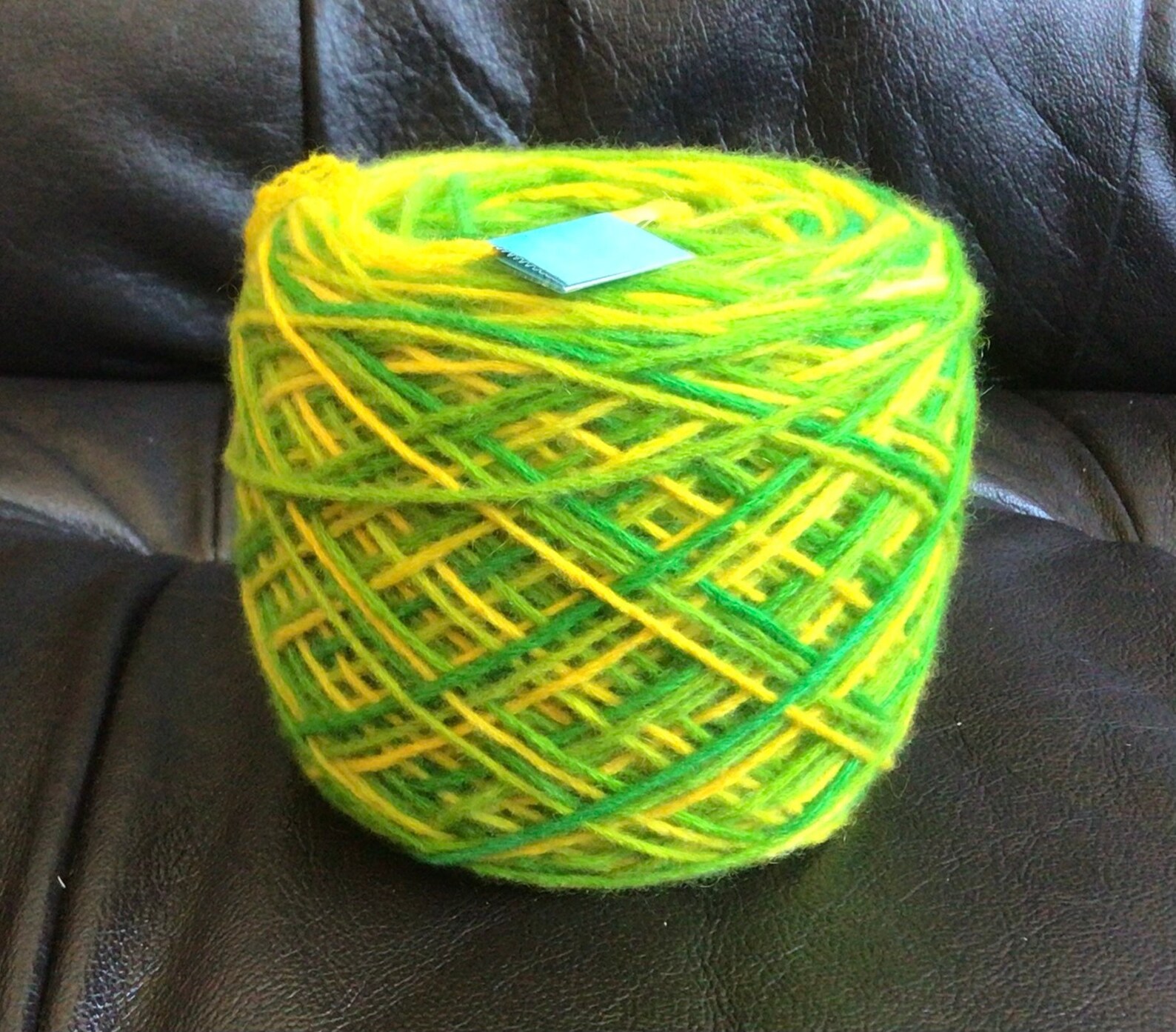 Cashmere Yarn Yellow Green Variegated Art Dyed DK Poids | Etsy