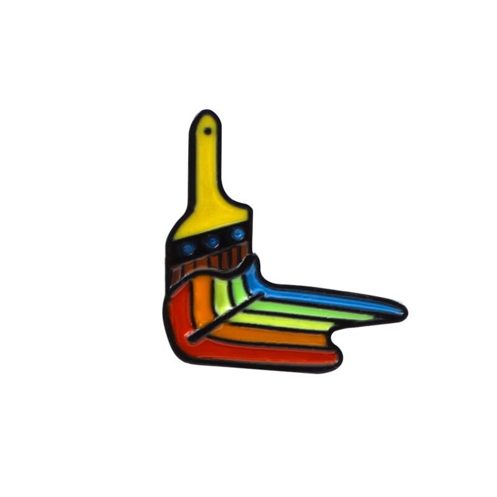 Brush Enamel Pin Painter Enamel Pin Artist Enamel Pin Paint Etsy