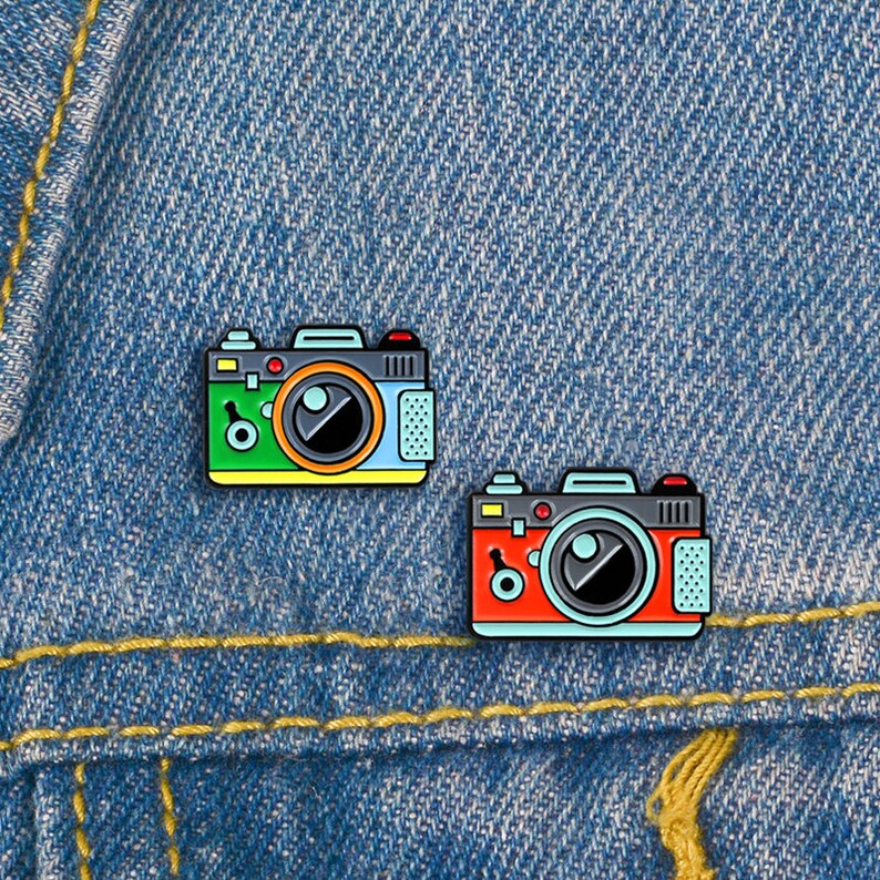 Camera Enamel Pin Retro Camera Pin Photography Pin Gift Etsy