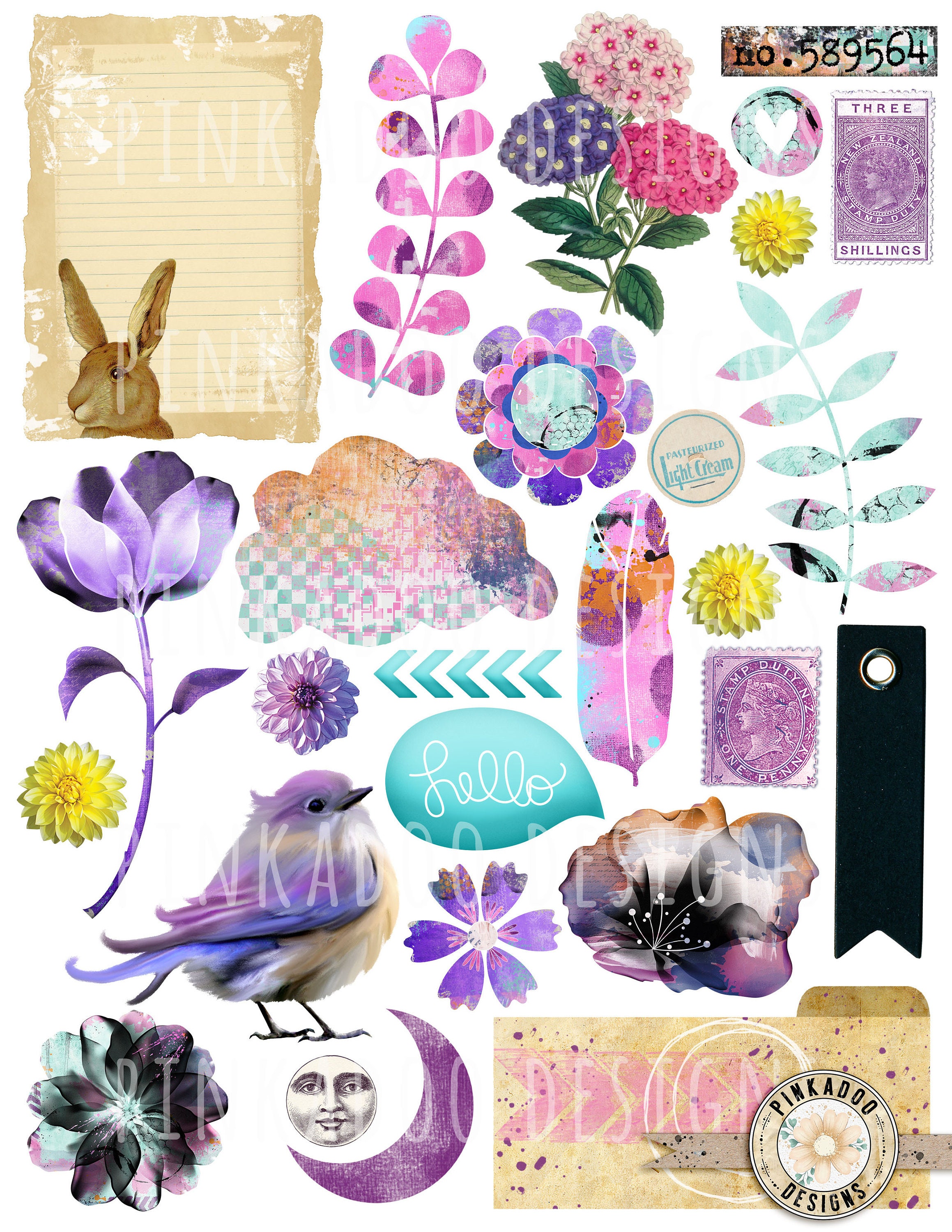 Printable Collage Sheet No. 6 - Etsy UK