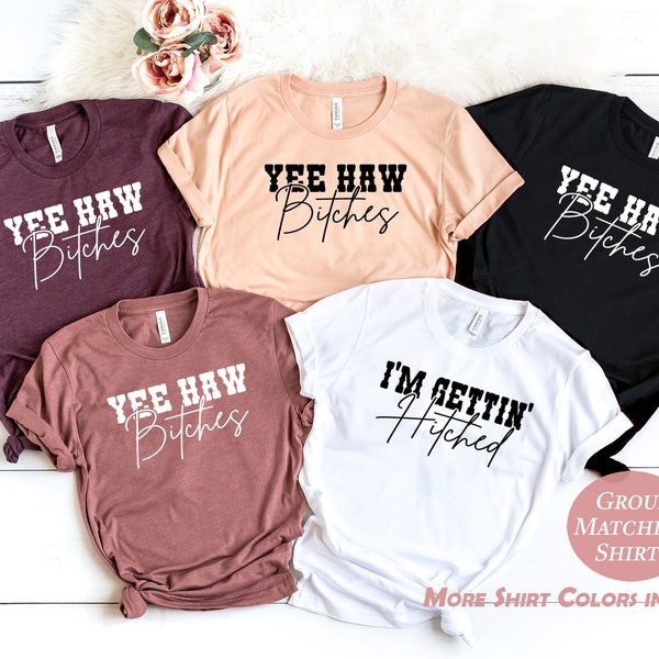 Bachelorette Party Shirts, Country Bachelorette Shirts, Custom Bach Shirts, Nashville Bachelorette Party Shirts, 12049