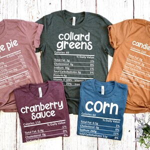 Funny Thanksgiving Cranberry Sauce Nutritional Facts Family T-Shirt Funny Thanksgiving Cranberry Sauce Nutritional Facts Family T-Shirt