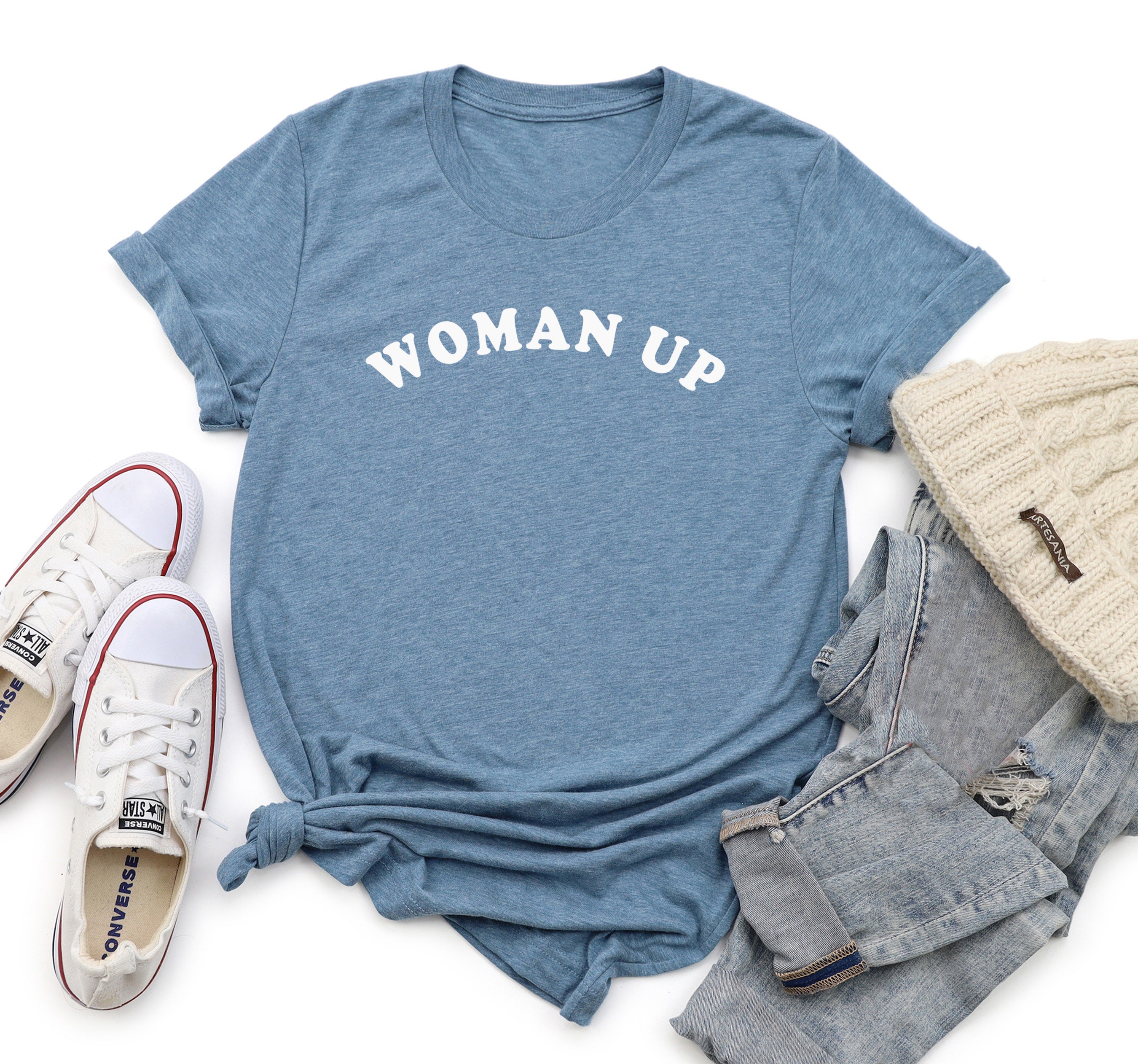 Discover Woman Up Graphic Shirt, Feminist T-shirt, Slogan Shirt, Women's Right Shirt, 11627