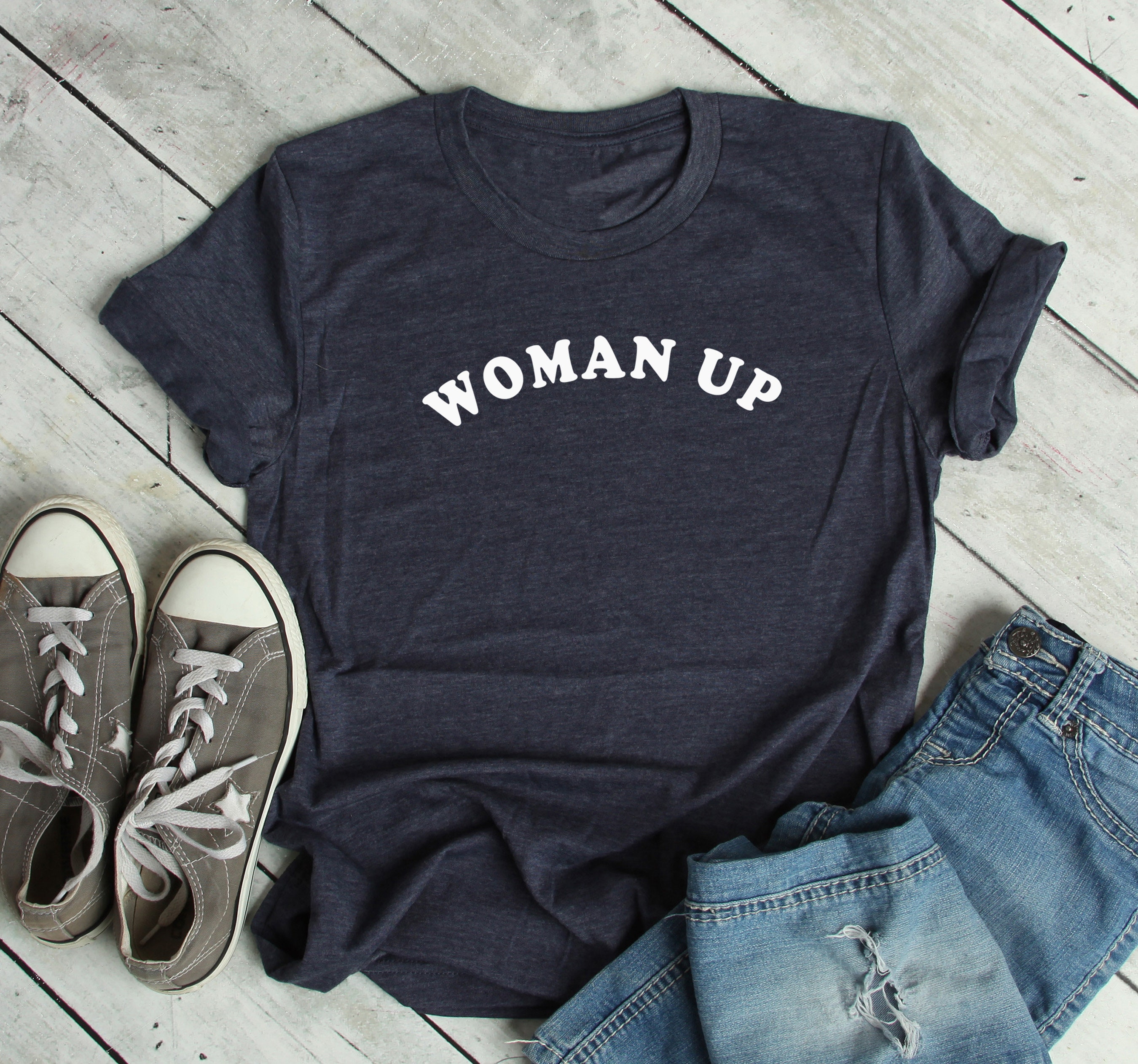 Discover Woman Up Graphic Shirt, Feminist T-shirt, Slogan Shirt, Women's Right Shirt, 11627