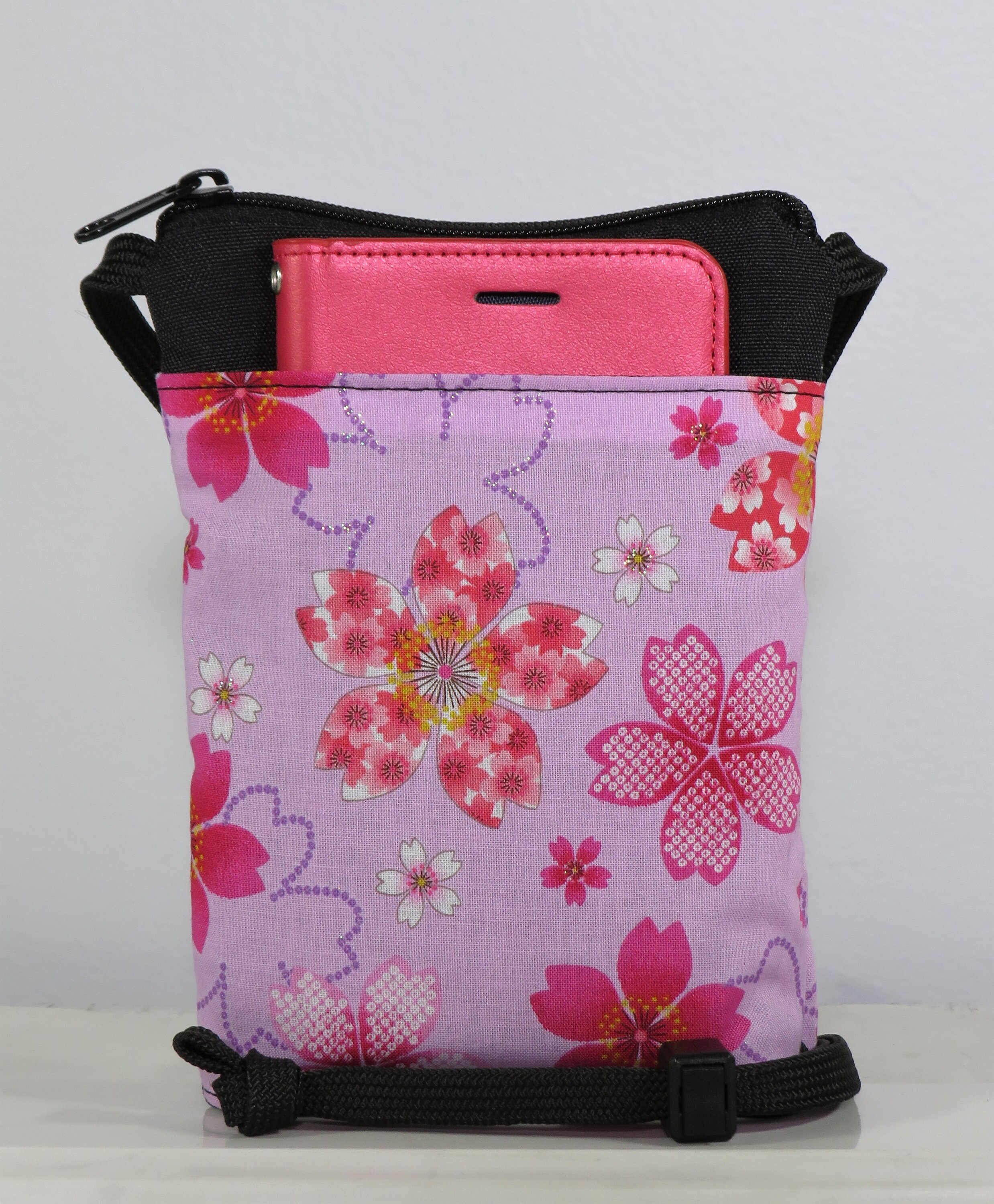 Pink Cherry Blossom messenger bag Pink Cherry Blossom Etsy
