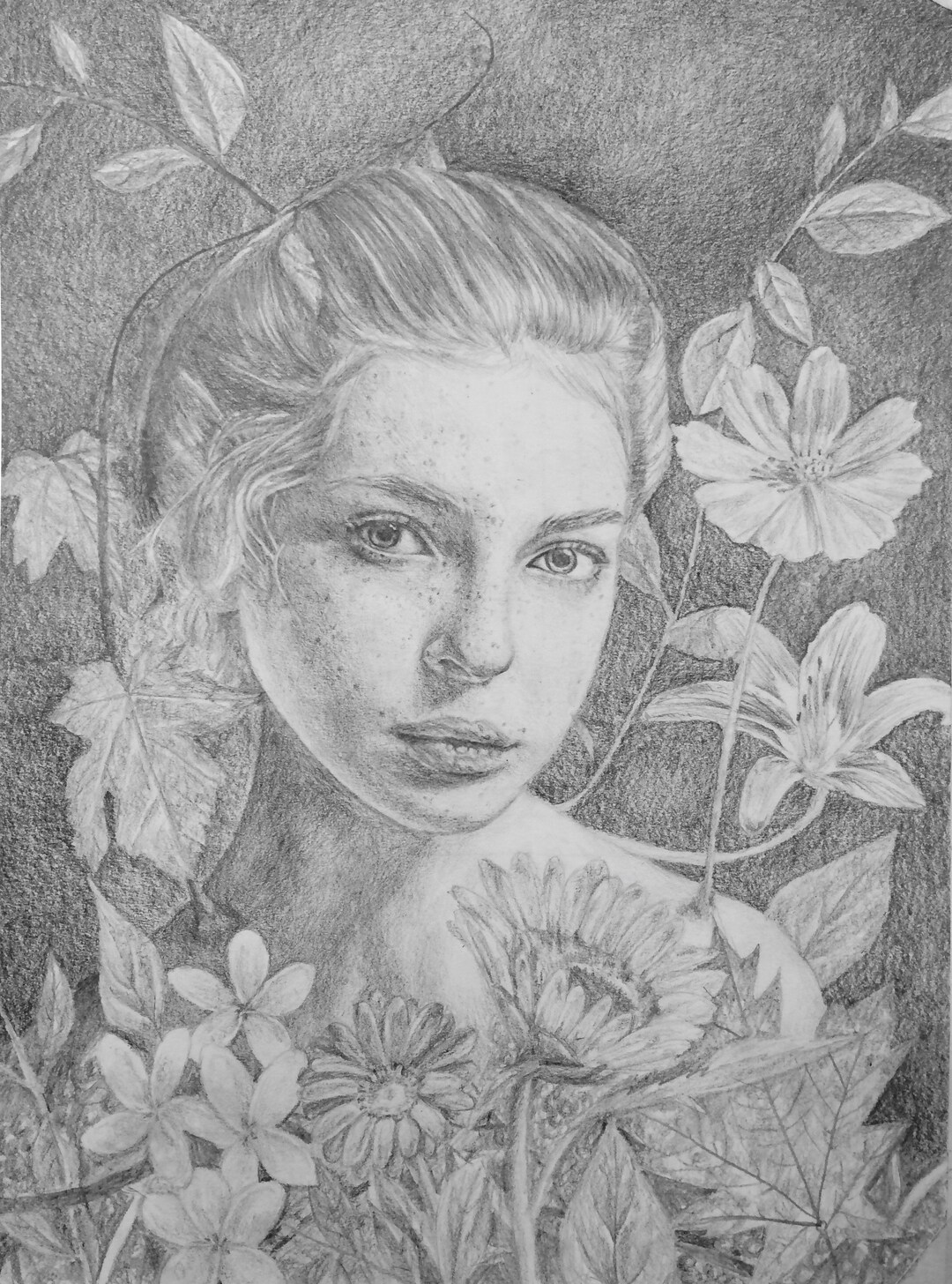 Portrait Commission graphite, Photorealistic - Etsy