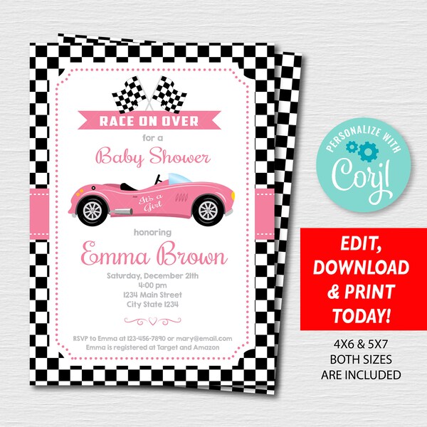 Car Baby Shower Etsy