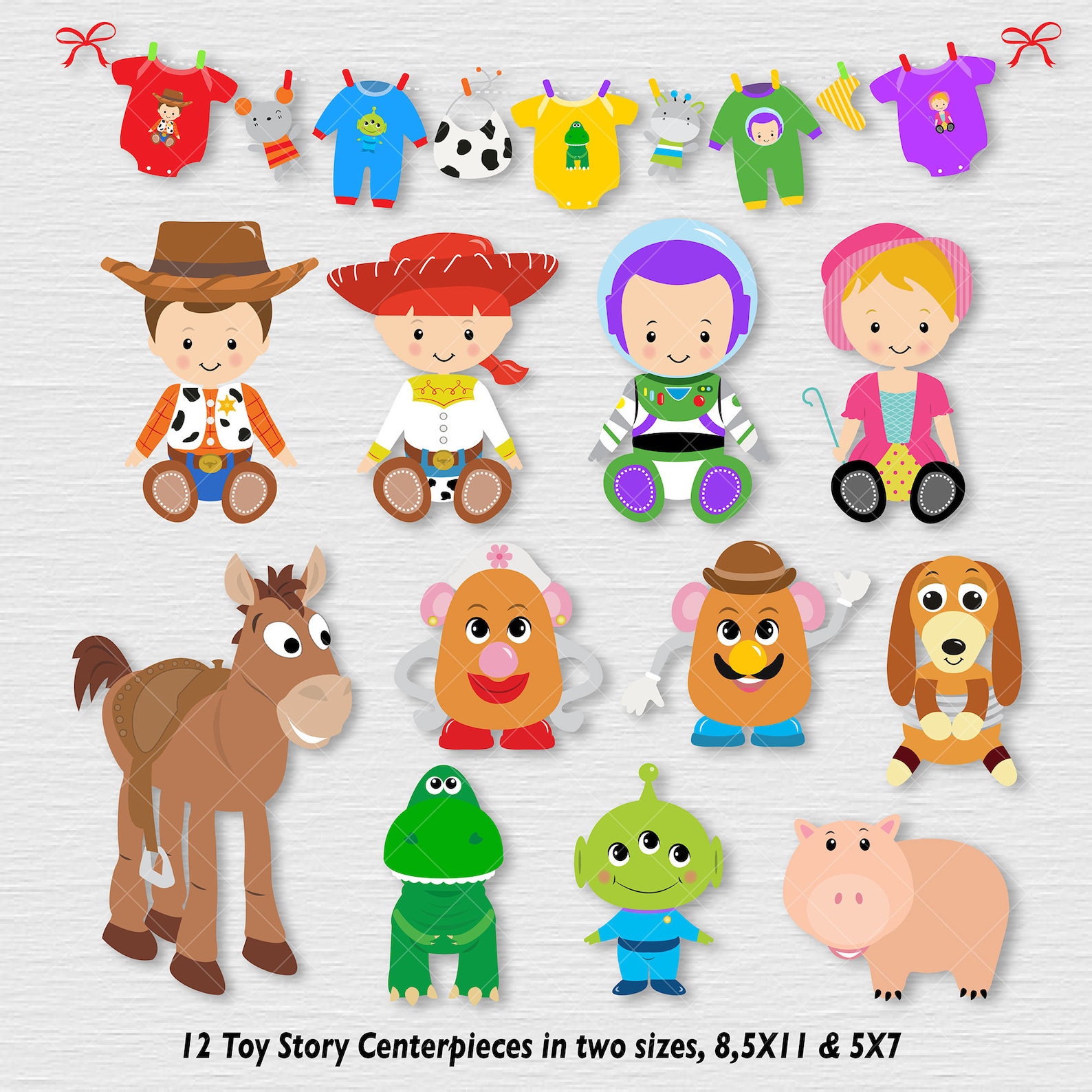 Toy Story Babies Centerpieces Toy Story Baby Shower Etsy España