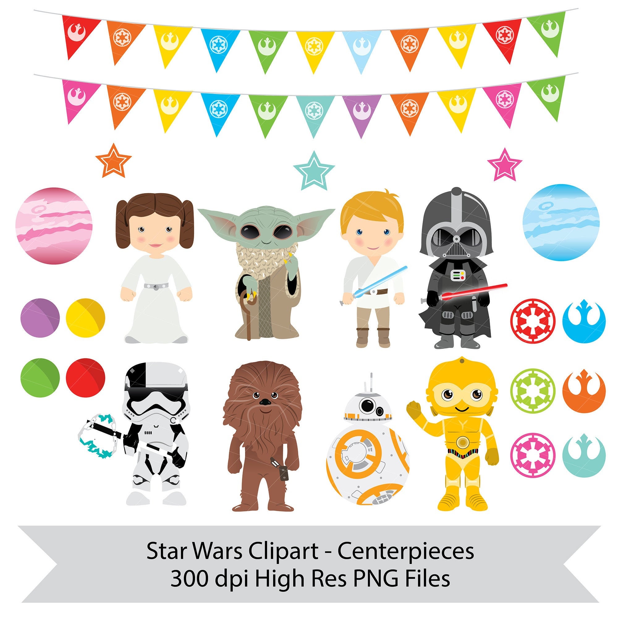 Star Wars Centerpieces Star Wars Cake Topper Star Wars Party ...