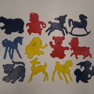 Vintage Animal Stencils Set of 12 Hard Plastic - Etsy Vintage Animal Stencils Set of 12 Hard Plastic - Etsy