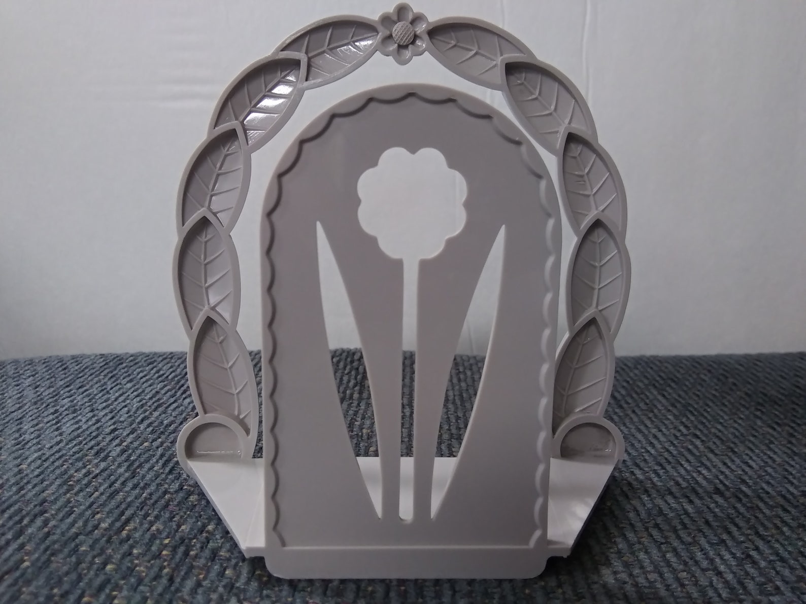 Vintage Napkin Holder Flower & Leaf Design Etsy