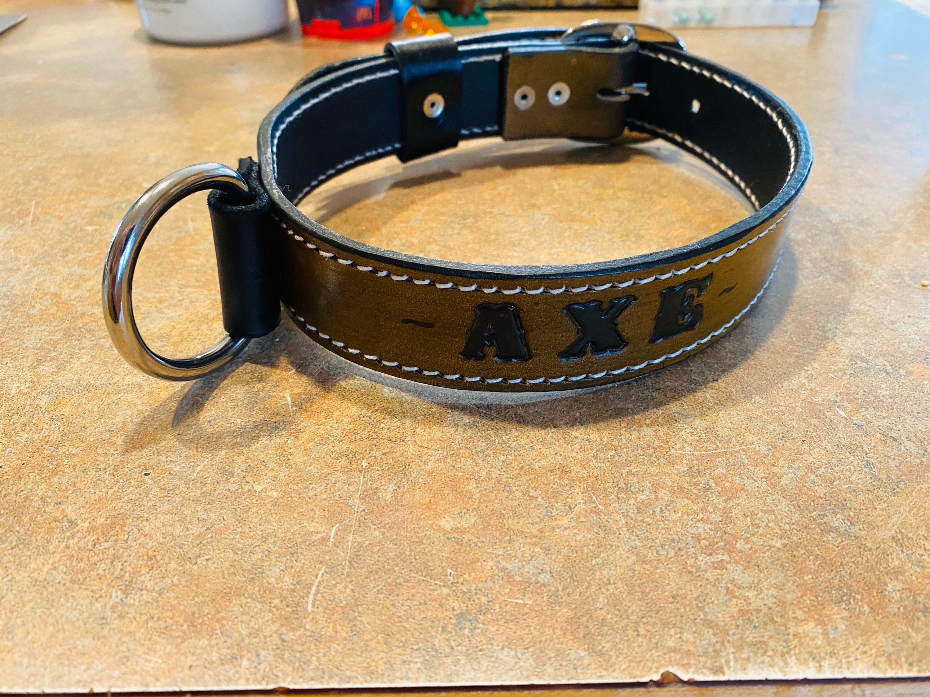Custom Leather Dog Collar & Leash Etsy