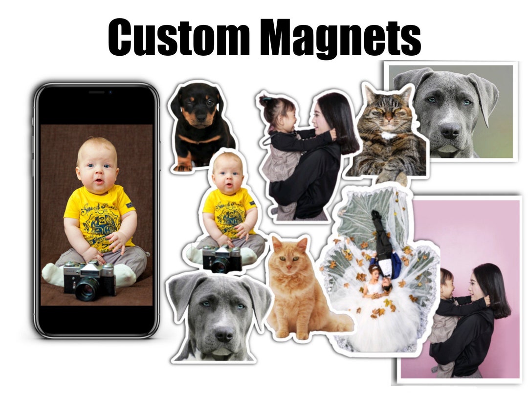 Custom Fridge Magnets, Shaped, Photo Print, Personalized Fridge Magnet ...