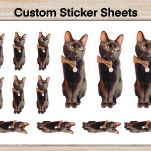 Custom Sticker Sheet Planner, Sticker Sheet Journal, Sticker Sheet Cute, Sticker Sheet Custom, Custom Sticker Picture, Custom Sticker Pack