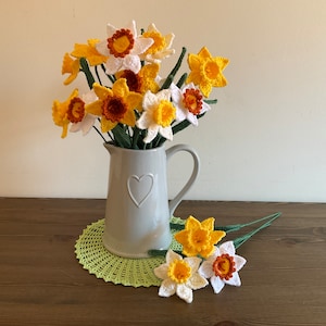 Handmade Daffodil Flowers | Daffodil Flowers for Home Decor | Set of 5