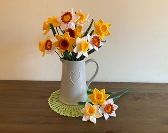 Handmade Daffodil Flowers | Daffodil Flowers for Home Decor | Set of 5