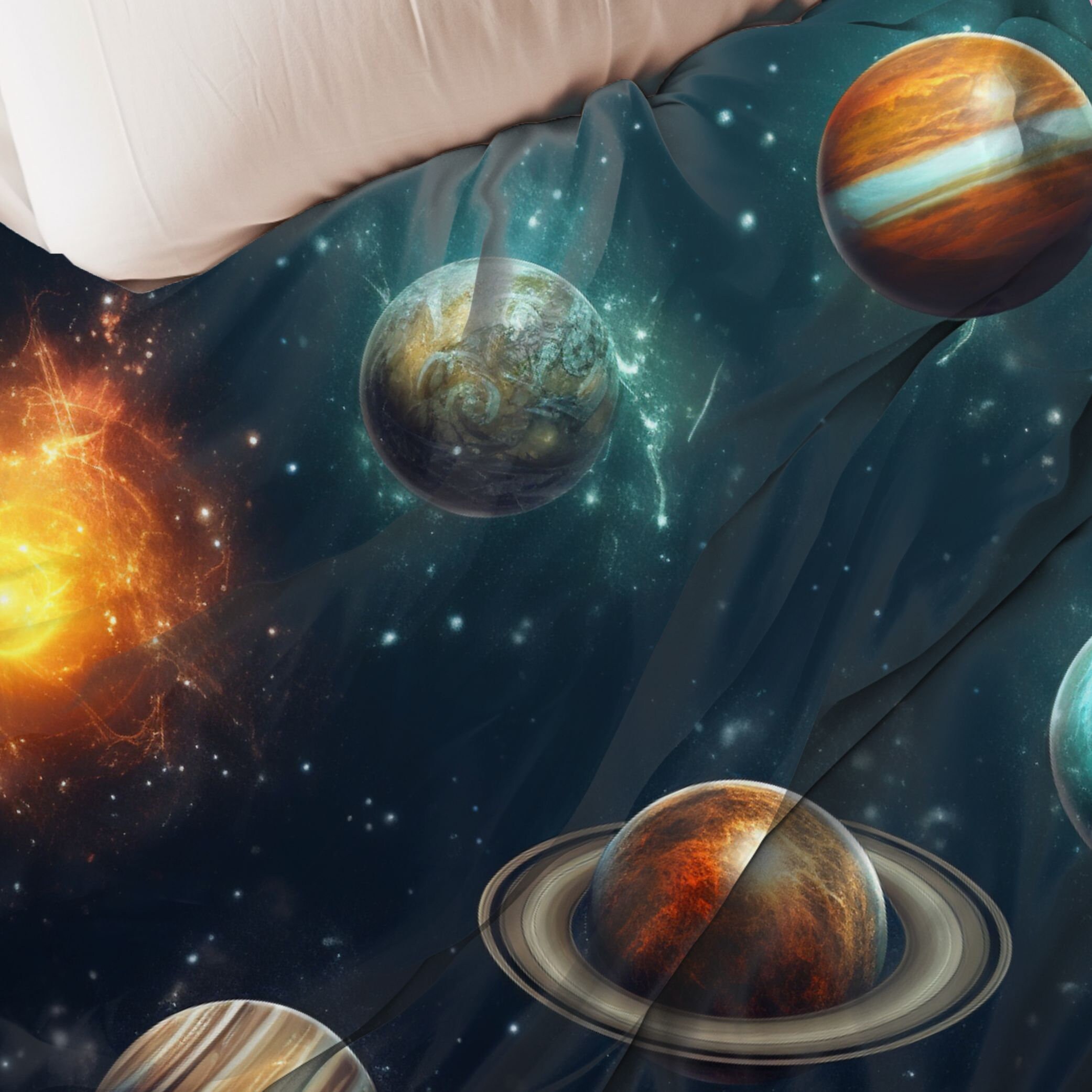 Geomagnetic Storm Galaxy Space Print Premium Home Slippers