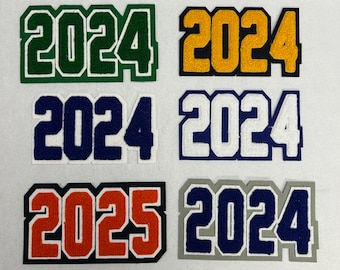 OFERTA DE OUTLET Parches de 3&quot; de la colección Varsity Letterman, 2024 y 2025