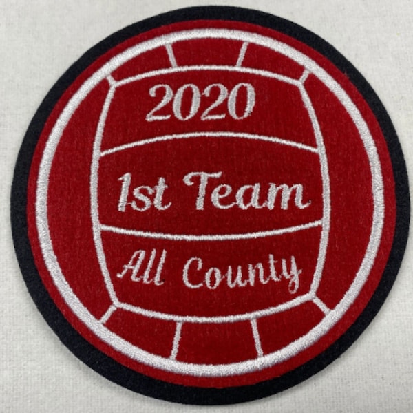 Volleyball Patch for Letterman Jacket Etsy