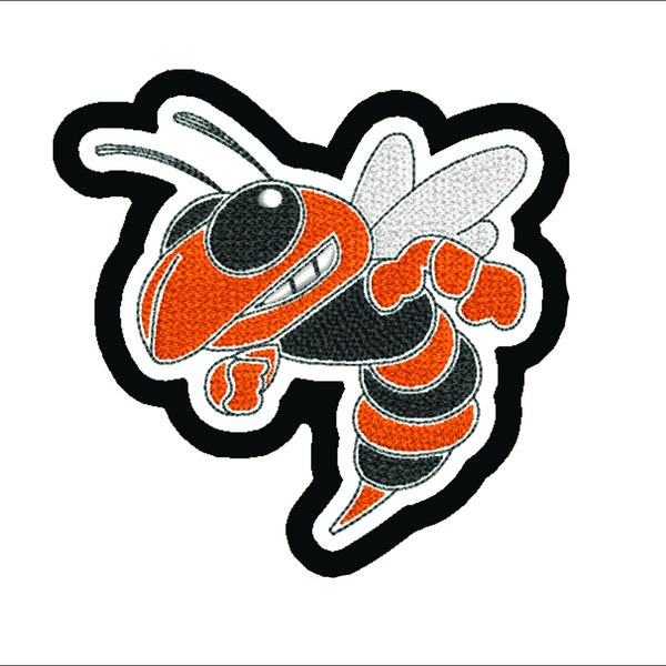 Hornet Mascot Chenille y bordado