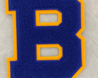 Cartas Letterman do time do colégio de 5" em chenille