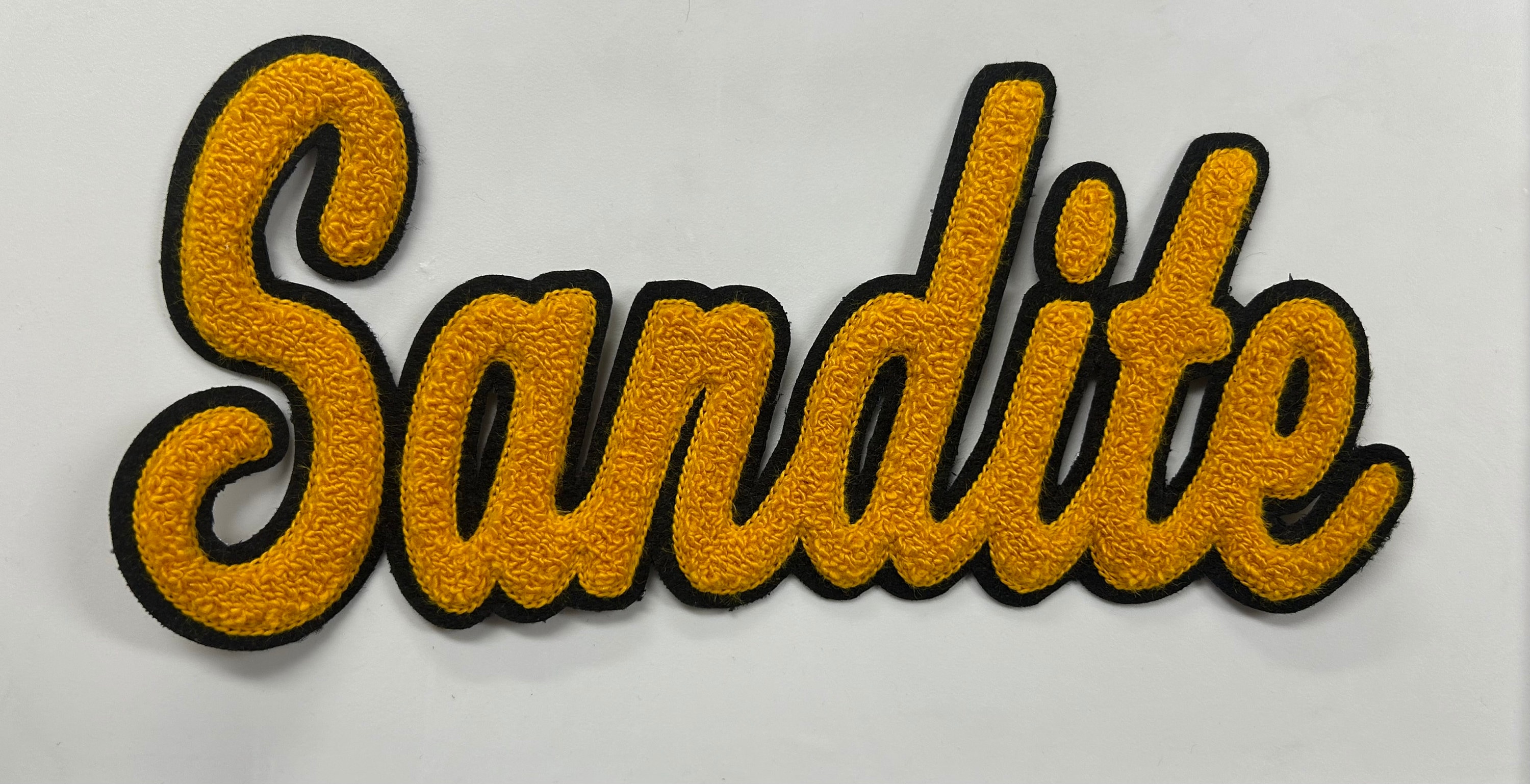 3-4" Chenille Varsity Letterman Custom Name Patch