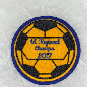 Parche de chenilla de fútbol
