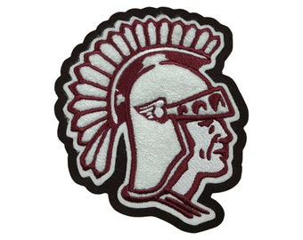 Trojan / Spartan  Mascot Chenille and Embroidery